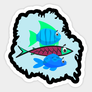 Exotic fish Sticker